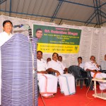 Minister interacting with farmers